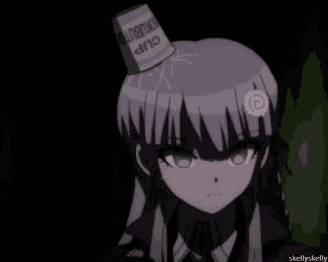 a girl with a cup on her head that says alabama cup on it