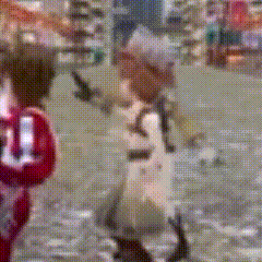 a blurred image of a person with a number 1 on their jersey