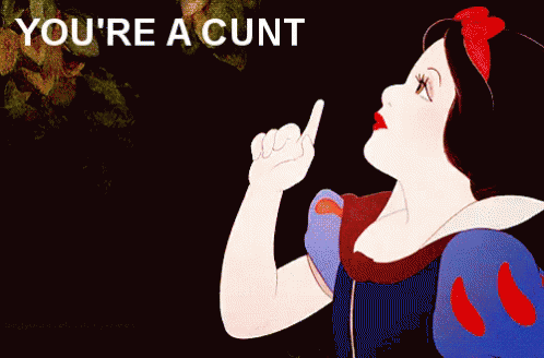 You'Re A Cunt GIF - Cunt You Are A Cunt Snow White GIFs