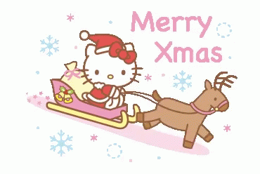 Hello Kitty Merry Xmas GIF - Hello Kitty Merry Xmas Santa Claus GIFs