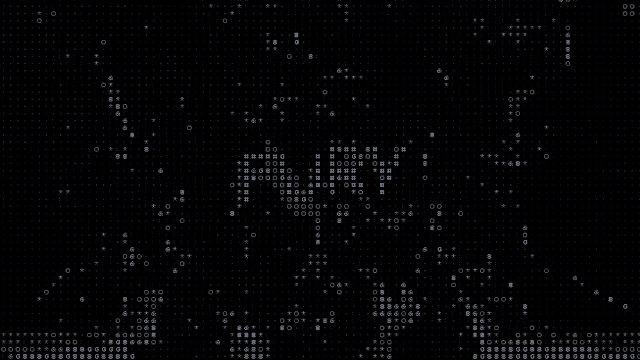 the word pac man is displayed on a black background with dots