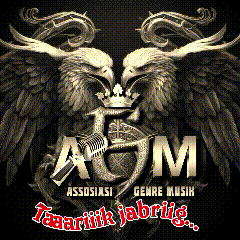 a black and white image of two eagles with the letters a & m