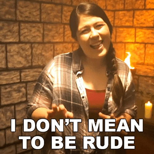 I Dont Mean To Be Rude Gwen Pinkerton GIF - I Dont Mean To Be Rude Gwen Pinkerton Random Encounters GIFs