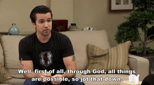 First Of All All Things Are Possible GIF - First Of All All Things Are Possible Jot That Down GIFs