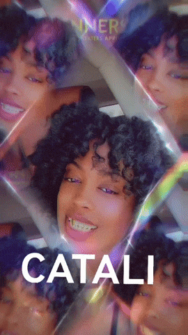 a picture of a woman with the word catali on the bottom right