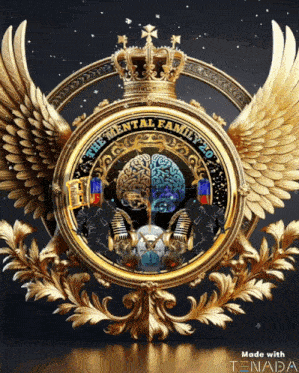 a gold emblem with the words mental family 20 on it