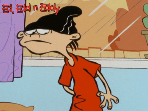 ed edd n eddy is a cartoon character with a red shirt
