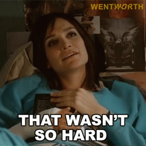 That Wasnt So Hard Franky Doyle GIF - That Wasnt So Hard Franky Doyle Wentworth GIFs