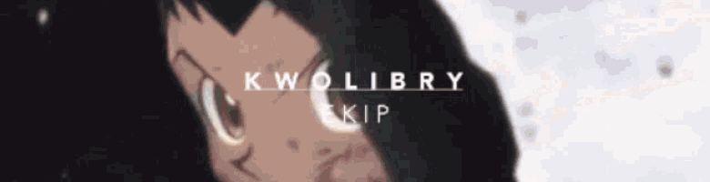 a picture of a person 's face with the words kwolibrary kip on it