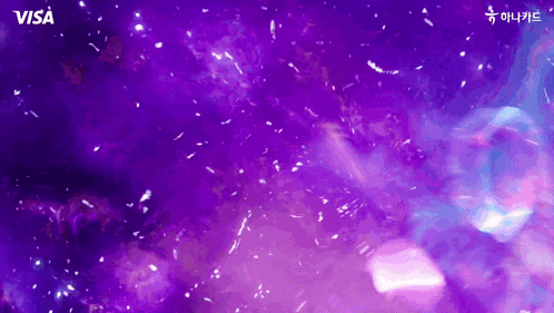 a purple background with visa in the upper left corner