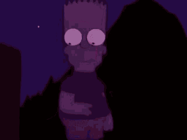 bart simpson is holding a red torch next to mr. simpson .