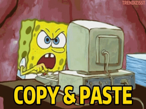 Copy Paste GIF - Copy Paste Spongebob GIFs