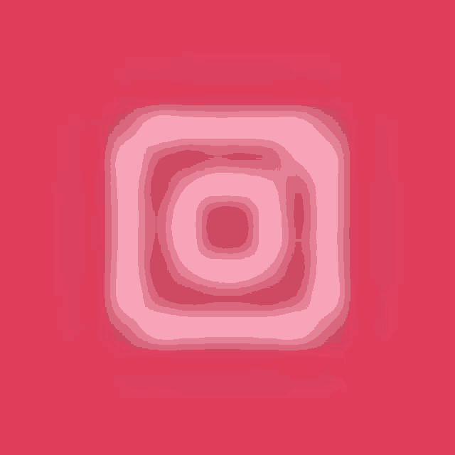 a pink background with a white square on it