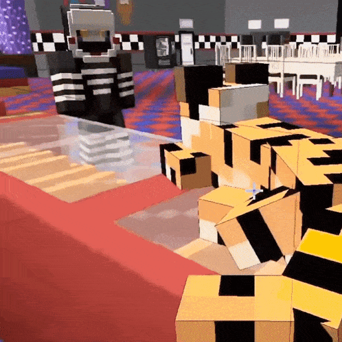 Security Puppet Thesecuritypuppet GIF - Security Puppet Thesecuritypuppet Minecraft Fnaf GIFs