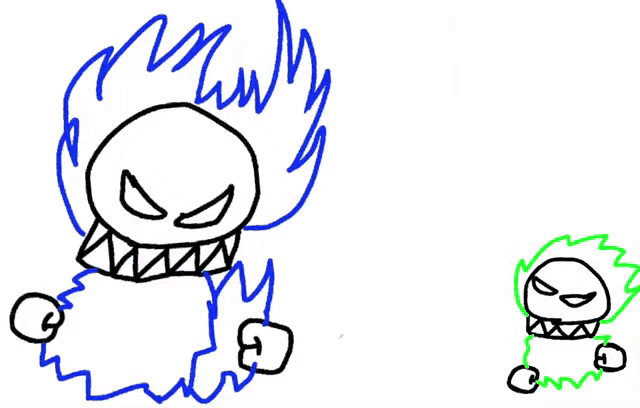 a drawing of a skull with a flame coming out of its mouth