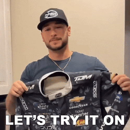 Let'S Try It On Anthony Alfredo GIF - Let'S Try It On Anthony Alfredo Let'S See How It Fits GIFs