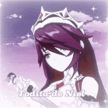 a picture of a girl with the name todita-de-niel on it