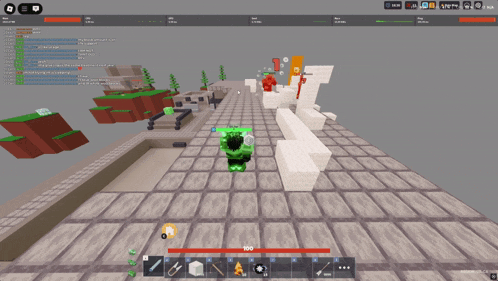 a screenshot of a video game with the number 100 on the bottom left