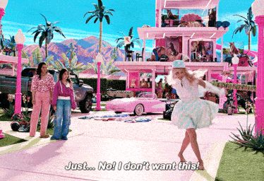 Barbie Movie No I Dont Want This GIF - Barbie Movie No I Dont Want This Barbie GIFs