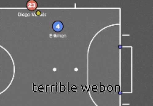 a soccer field with the words terrible webon at the top