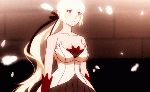 Monogatari Kiss Shot Gif Monogatari Kiss Shot Bow Discover Share Gifs