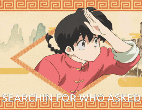 a picture of a boy with the words " searchin for who asked " below him