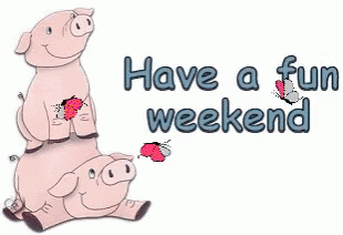 Have A Fun Weekend Pigs GIF - Have A Fun Weekend Pigs GIFs