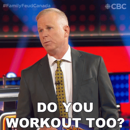 Do You Workout Too Gerry Dee GIF - Do You Workout Too Gerry Dee Family Feud Canada GIFs