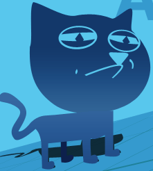 Cute Cat Cat Adorable GIF - Cute Cat Cat Adorable Super Cool Blue Cat GIFs