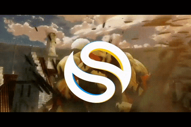 the letter s is in the middle of a yellow circle
