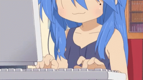 Anime Typing GIF - Anime Typing On Computer GIFs