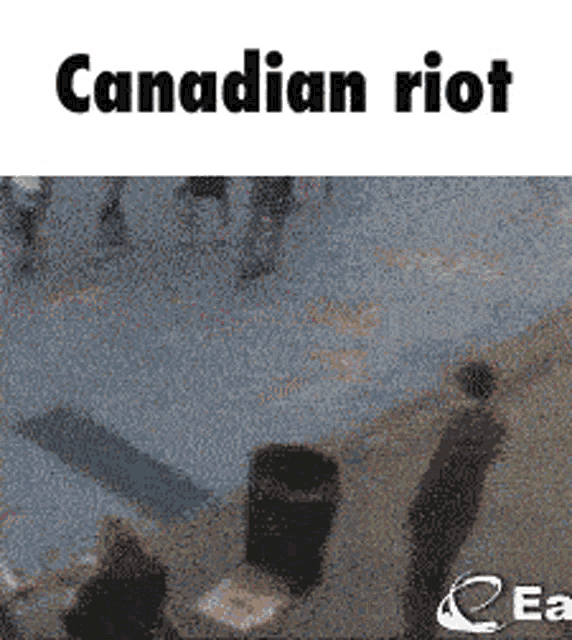 Canadian Riot Push Trash Can GIF - Canadian Riot Push Trash Can Run GIFs