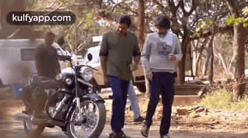 Me And My Friend In Road Side.Gif GIF - Me And My Friend In Road Side Pspk Pawankalyan GIFs