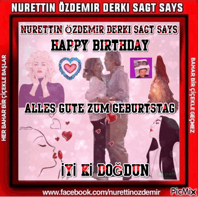 a picture of a man and woman with the words happy birthday on the bottom