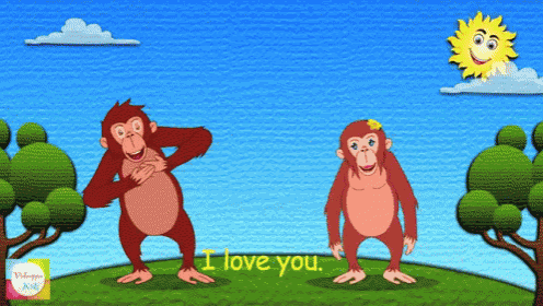 Monkey I Love You GIF - Monkey I Love You Morning GIFs
