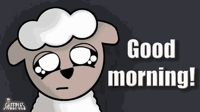 Good Morning Sheep GIF