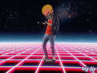 a gif of a man standing on a skateboard with the words gif jif in the corner
