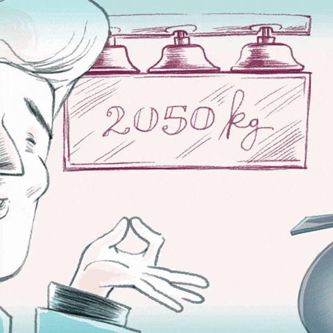 a drawing of a man holding a globe with a helicopter behind him