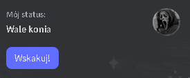a screenshot of a website with a scream face and a button that says wskazuj