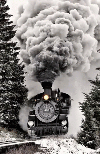 Railway Steam GIF