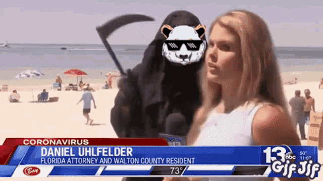 a news report about daniel uhlfelder florida attorney and walton county resident on the beach
