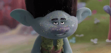 Glitter Fail GIF - Trolls Movie No Stop GIFs