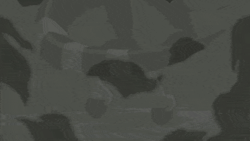 a black and white cartoon character is walking through smoke .