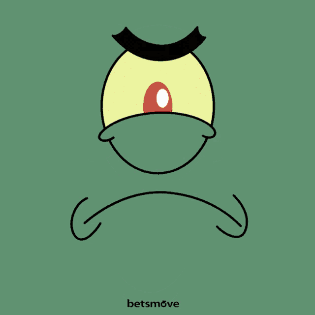 a cartoon drawing of plankton from spongebob