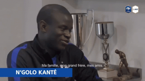 N'Golo Kanté GIF - Ngolo Kanté Remerciements Ma Famille GIFs