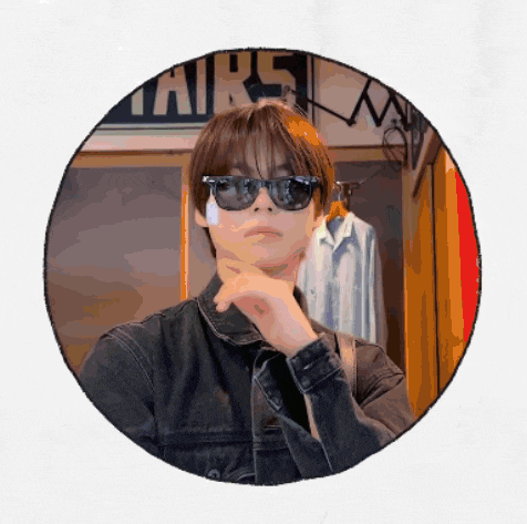 a man wearing sunglasses and a denim jacket is in a circle with the word airs on it