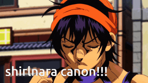 a cartoon character with a bandage on his face and the words shirlnara canon