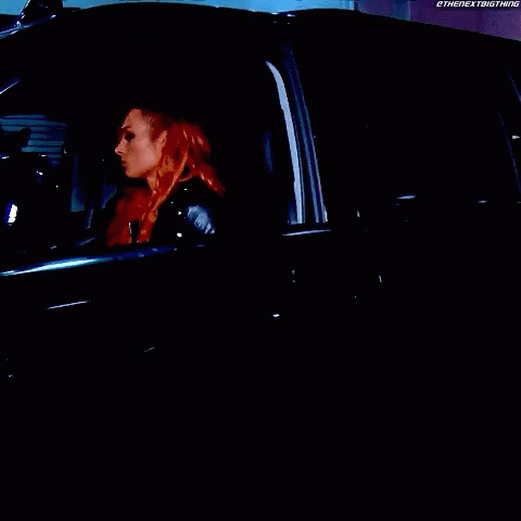 Becky Lynch Driving GIF - Becky Lynch Driving Drives Away GIFs