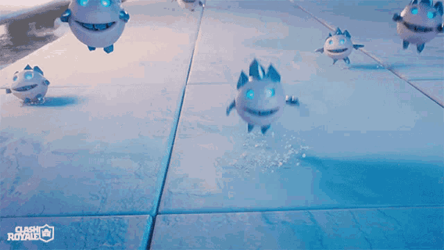 a clash royale advertisement with a bunch of monsters