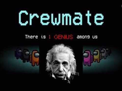 Among Us Einstein GIF - Among Us Einstein Genius GIFs